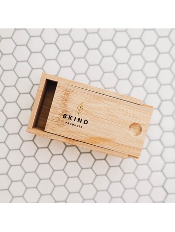 Bkind Boite de transport en bambou pour shampoing et revitalisant Bkind