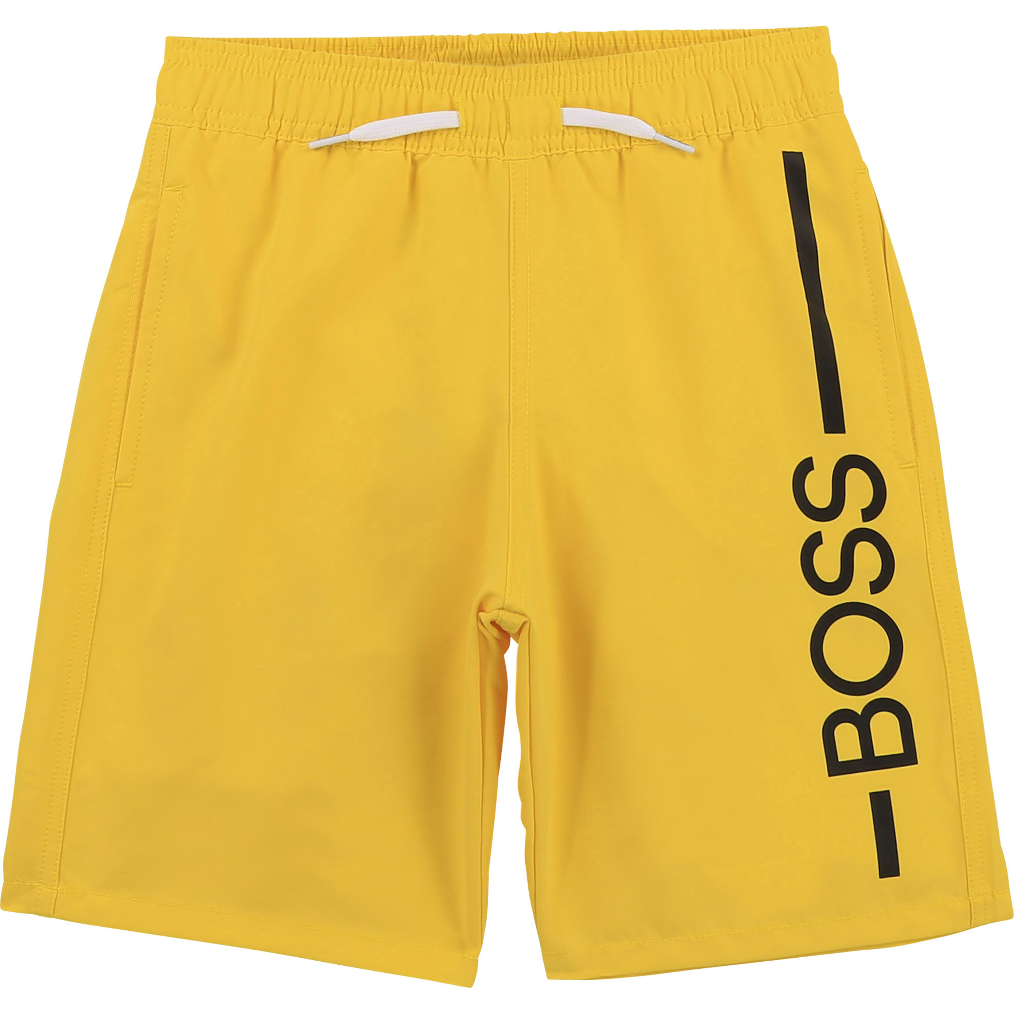 hugo boss yellow swim shorts