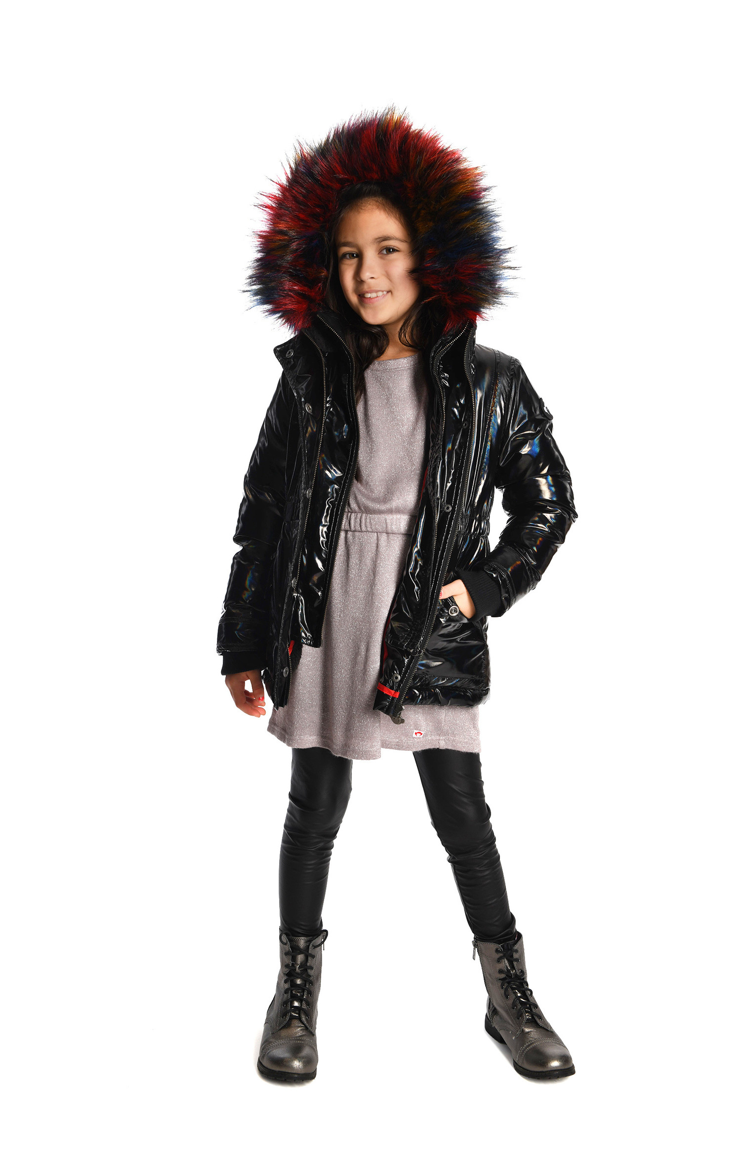 Manteau Appaman Fille 3ans Noir W5MDP AH20 Boutique L Enfantillon