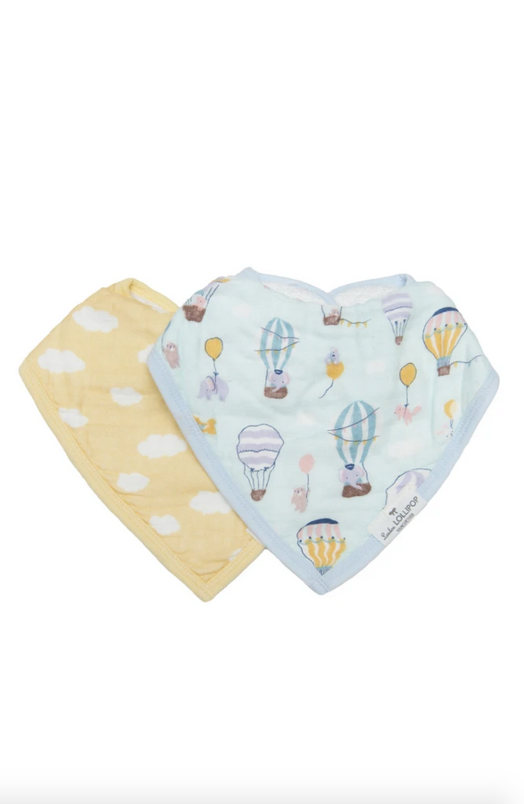 Loulou Lollipop LOULOU LOLLIPOP MUSLIN BANDANA-BIB SET OF 2