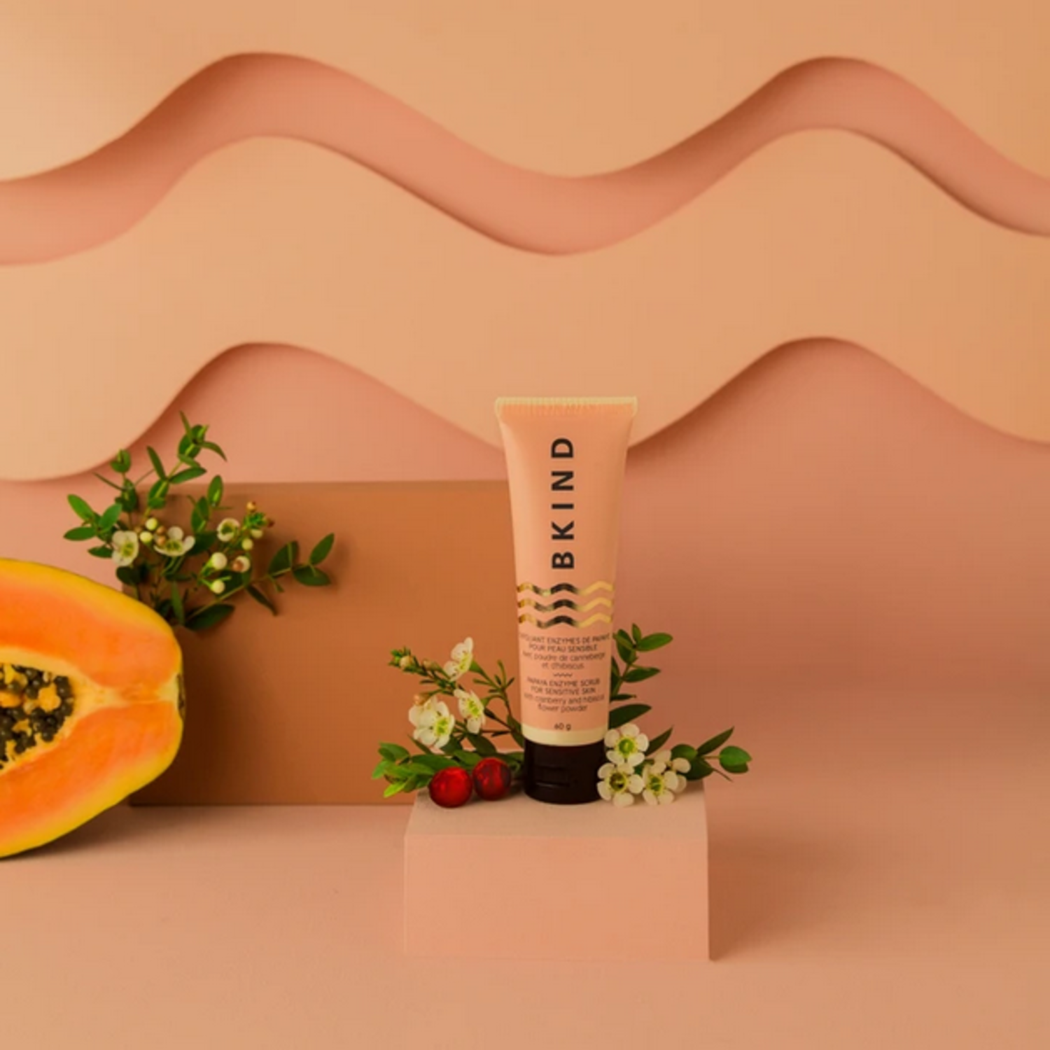 Sensitive Skin Papaya Enzymes Face Scrub Bkind Boutique L