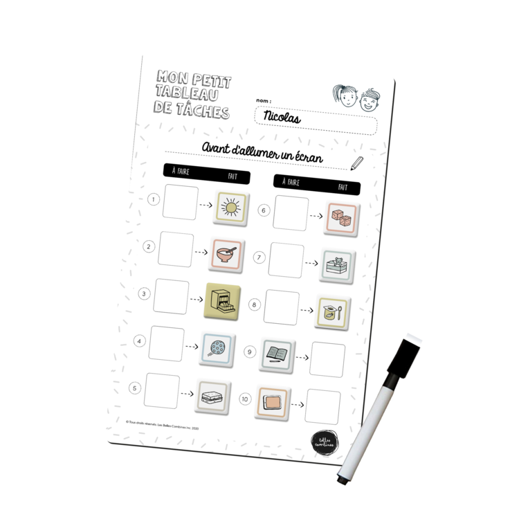 Les Belles Combines LES BELLES COMBINES PETIT TABLEAU DE TÄCHES