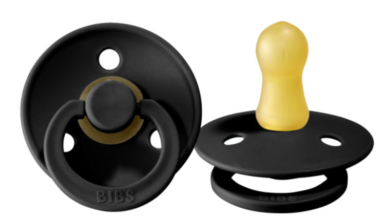Bibs BIBS 2 PACK PACIFIER (BLACK)