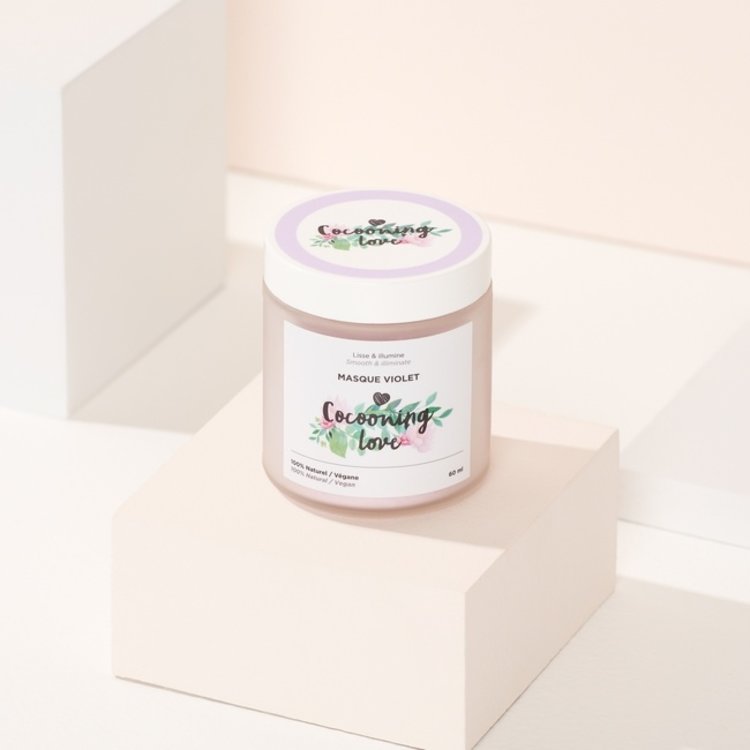 Cocooning Love MASQUE VIOLET POUR LE VISAGE ET LES CHEVEUX COCOONING LOVE