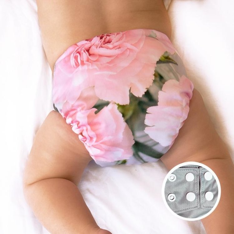 La Petite Ourse LA PETITE OURSE 10-35lb  POCKET DIAPER (BOUQUET)