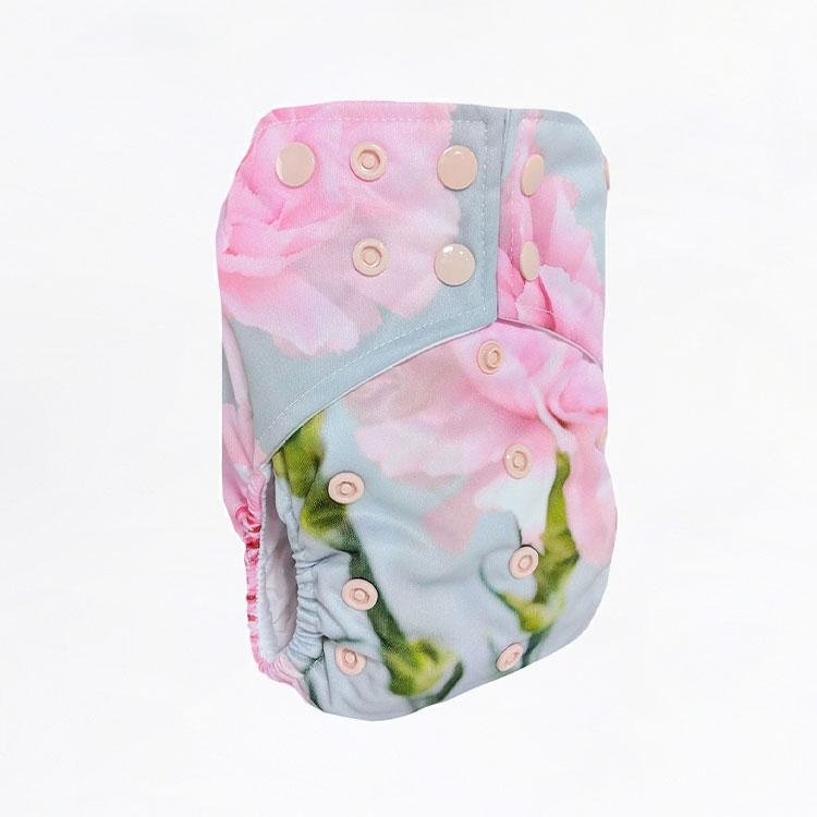 La Petite Ourse LA PETITE OURSE 10-35lb  POCKET DIAPER (BOUQUET)