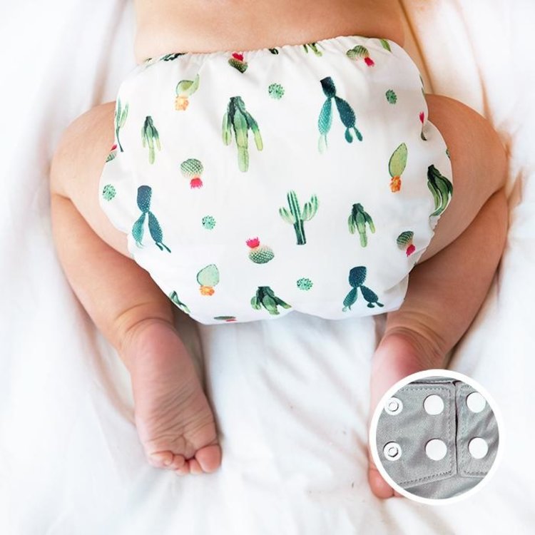 La Petite Ourse LA PETITE OURSE 10-35lb  POCKET DIAPER (CACTUS)