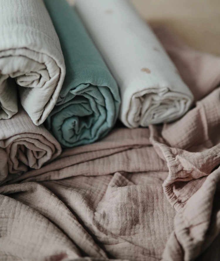 MUSHIE MUSHIE MUSLIN CRIB SHEET