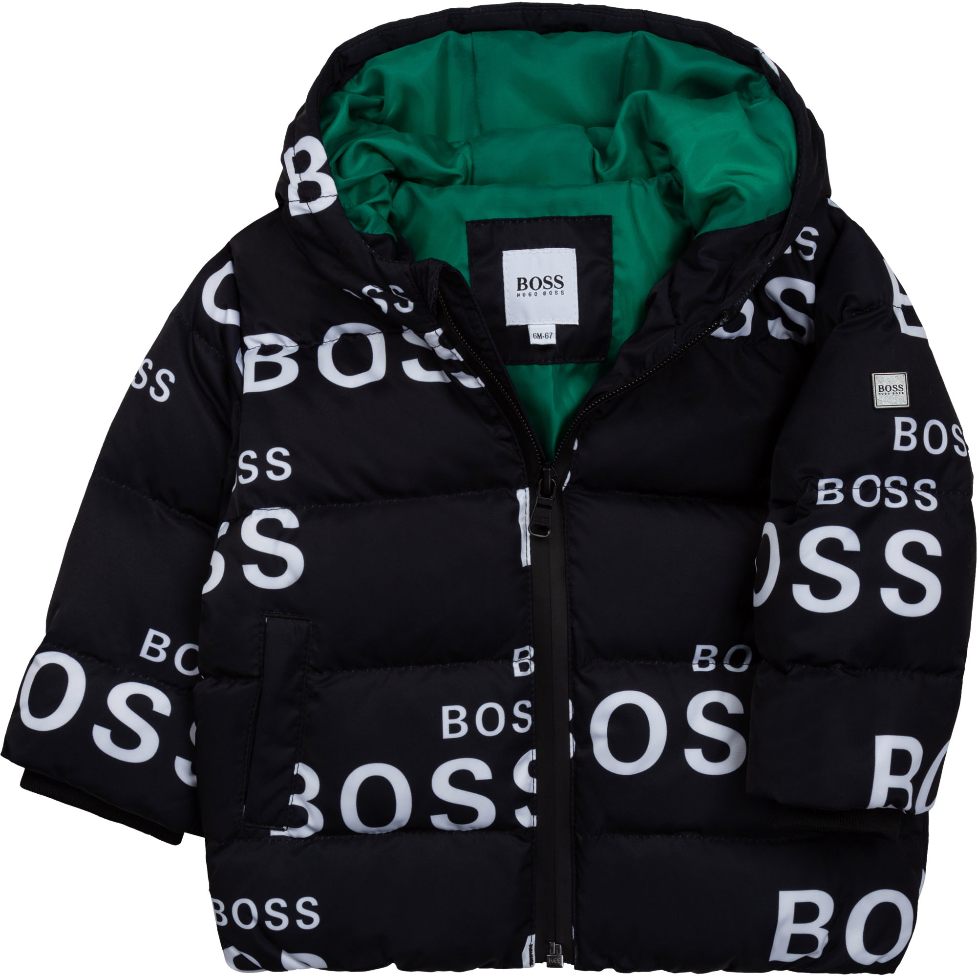 Hugo boss hooded coat sales