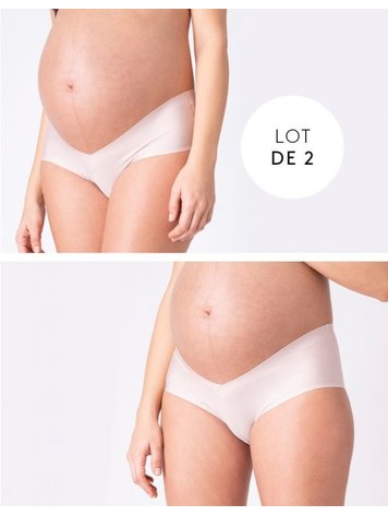 TIMIFIS Women's Seamless Maternity Panties High Waisted Pregnancy