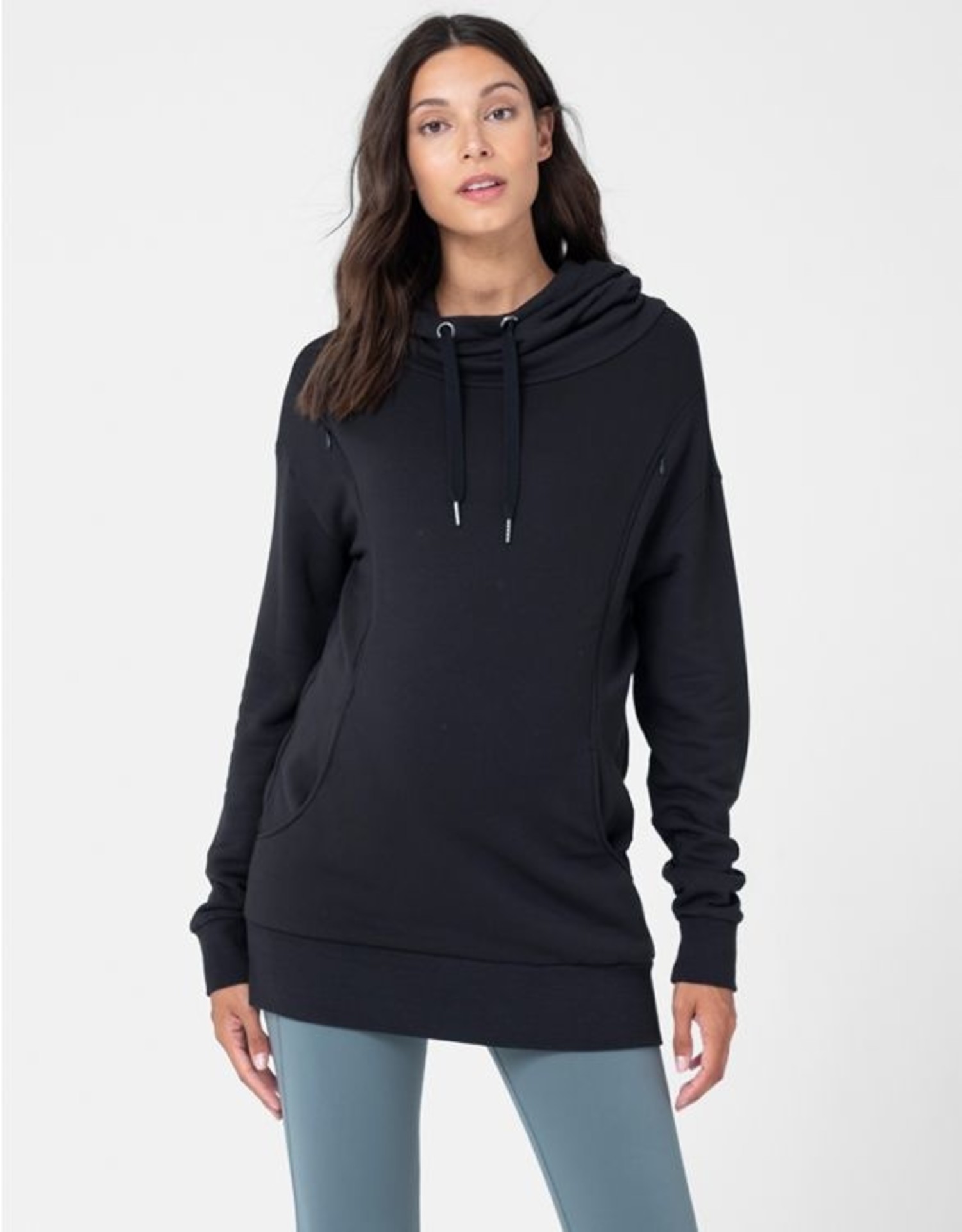 Hoodie Allaitement Seraphine Noir A200100 CR Boutique L