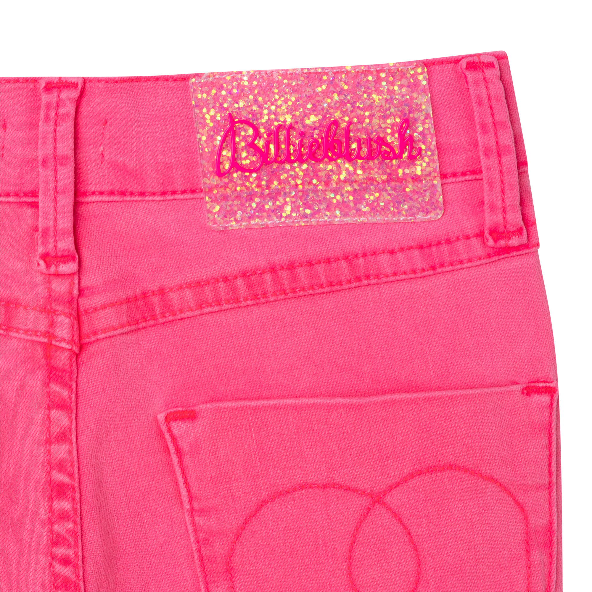 BILLIEBLUSH Jeans con toppe a fantasia bambina blu 