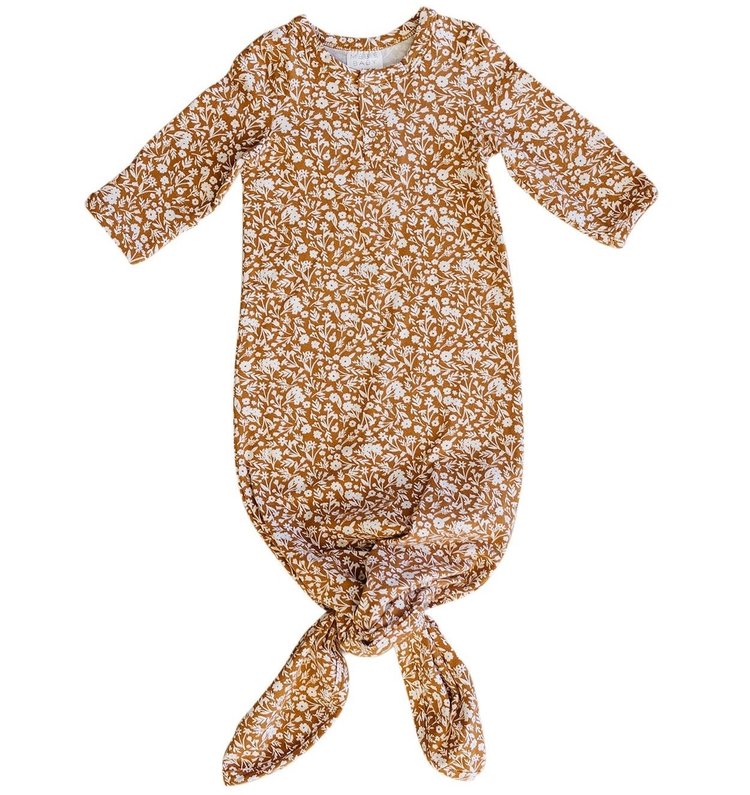 Mebie Baby Mebie Baby Wildflower Knot Gown
