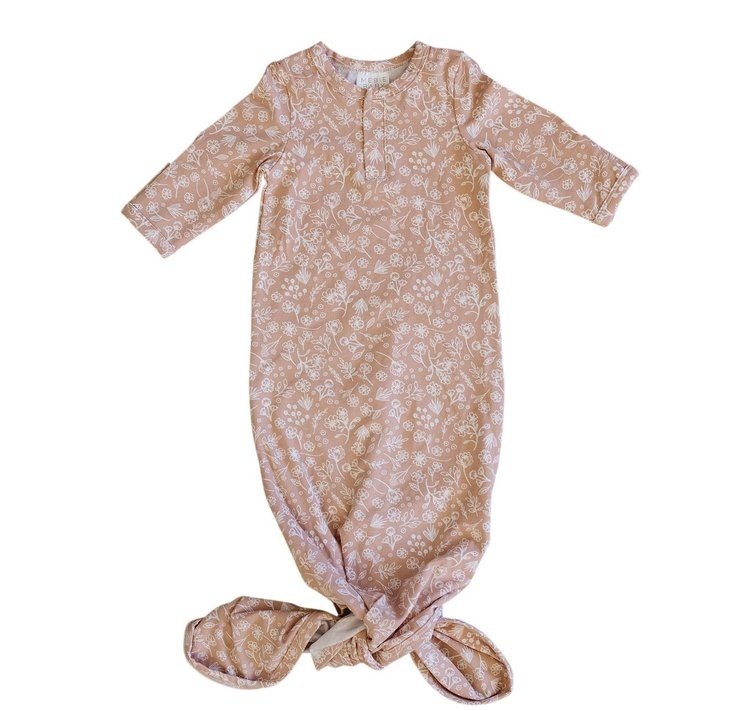 Mebie Baby Mebie Baby Wildflower Knot Gown