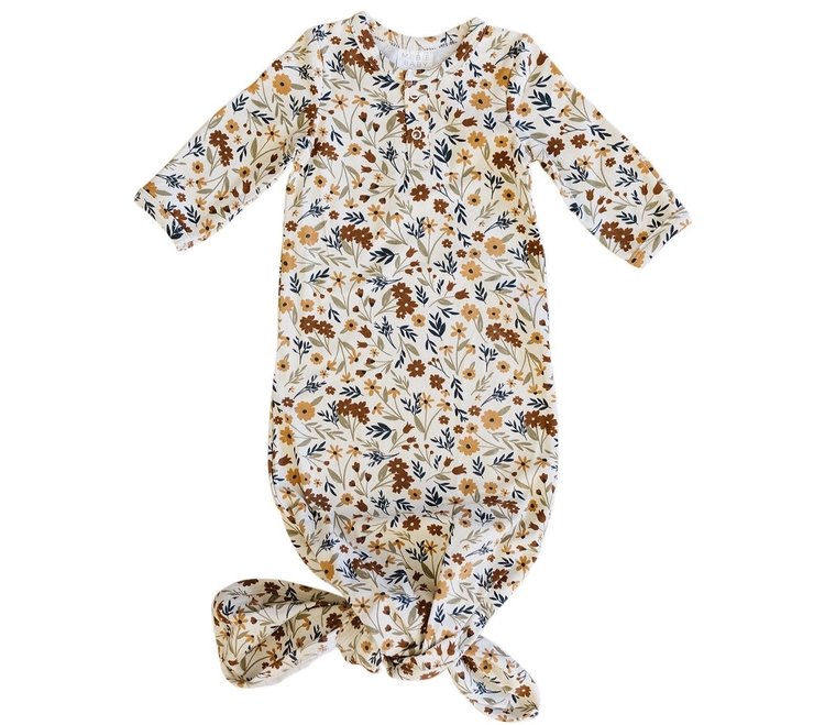 Mebie Baby Mebie Baby Wildflower Knot Gown