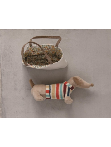 Creative Co-Op Bag & Plush  Dog Creative Co-op