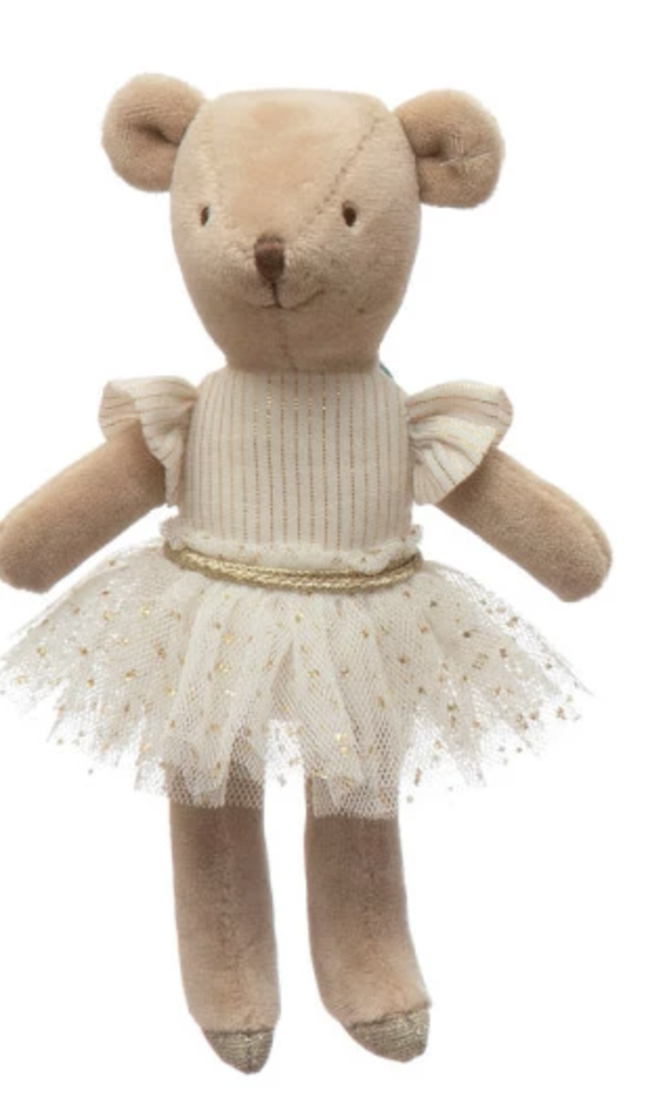 Creative Co-Op Creative Co-op Plush Animal Ballerina