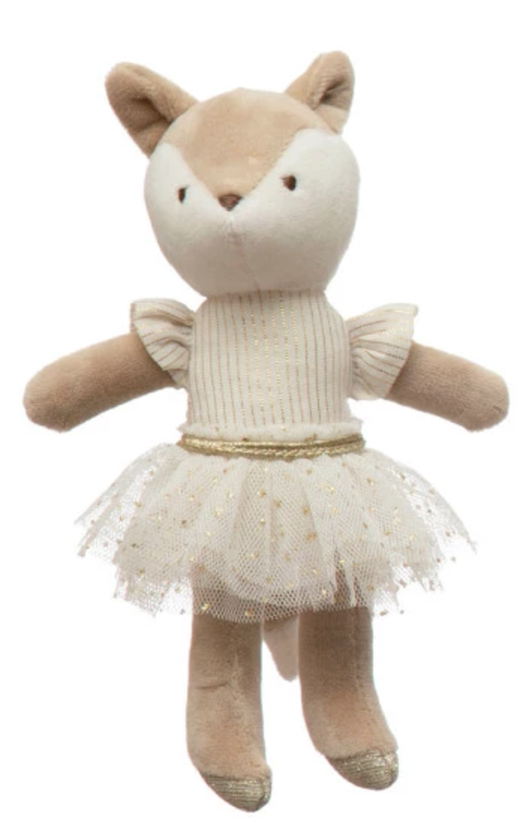 Creative Co-Op Creative Co-op Plush Animal Ballerina