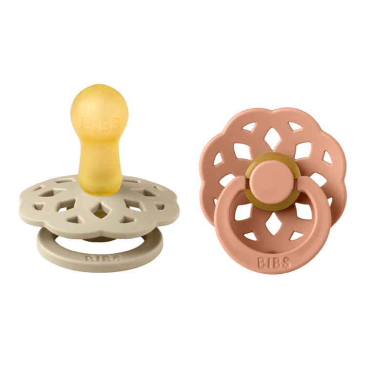 Bibs 2 Pack Boheme Latex Pacifiers Bibs