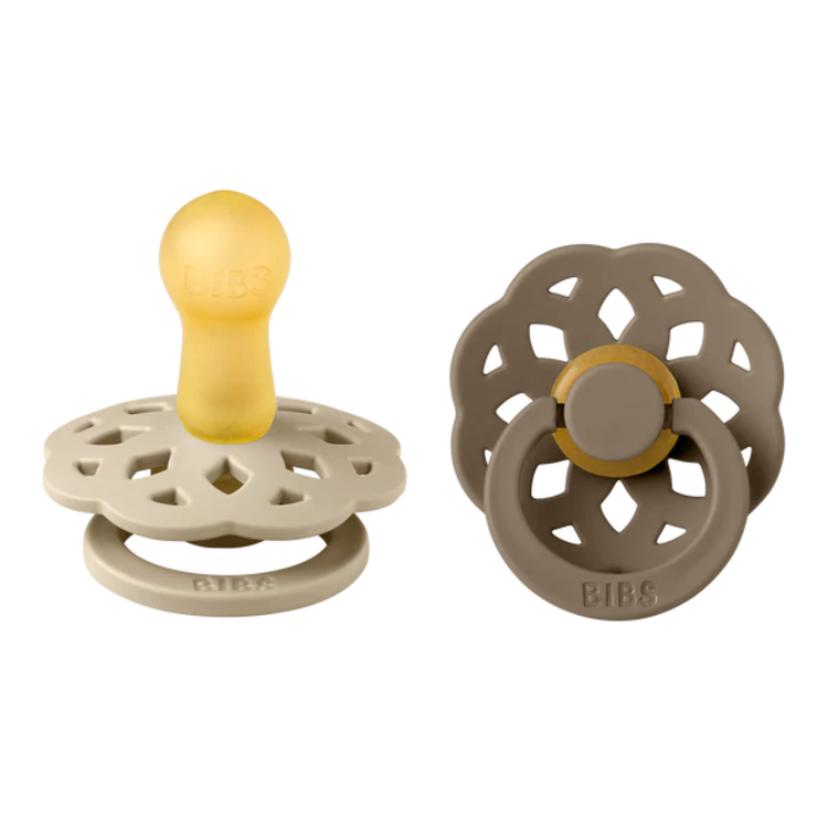 Bibs 2 Pack Boheme Latex Pacifiers Bibs