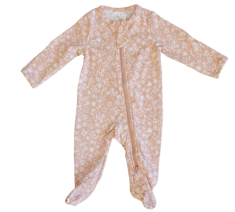 Mebie Baby Mebie Baby Zipper Footed Pyjama