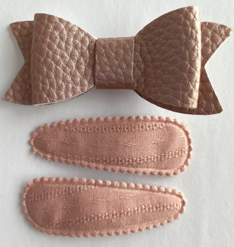 LOX LION Boucle de Faux Cuir et Barrettes en Coton Lox Lion Fille