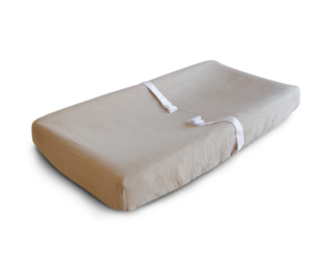 MERRYHAPY Housse Pour Matelas à Changer Bébé Respirante Taille Unique Tissu Textile Doux Usage Change De Couches Rangement Facile Sans Matelas Couleur Bleu Marine