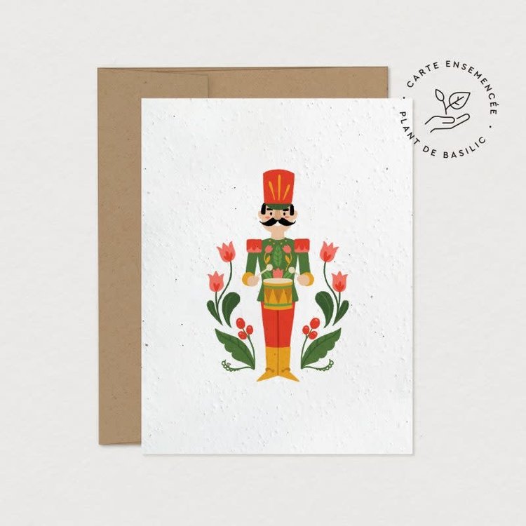 Mimosa Carte de Souhaits- Ensemencées Mimosa