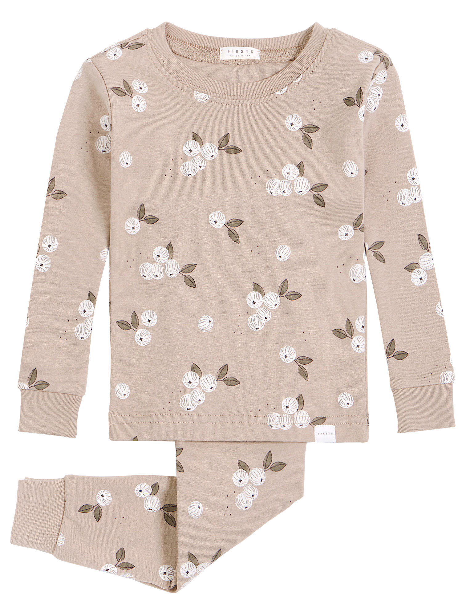 Pyjama deux pièces crème à motifs de cœurs, enfant | Souris Mini Pyjama deux pièces crème à motifs de cœurs, enfant | Souris Mini