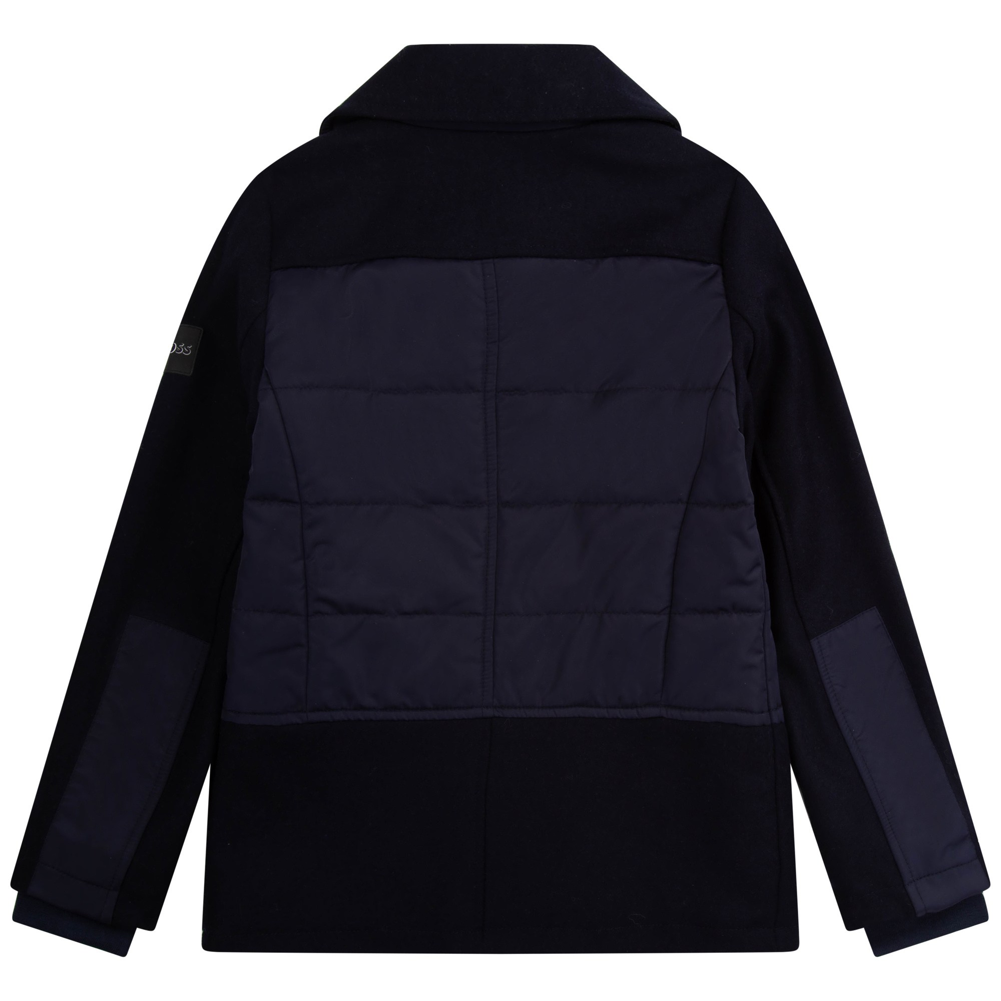 Hugo boss navy coat hot sale