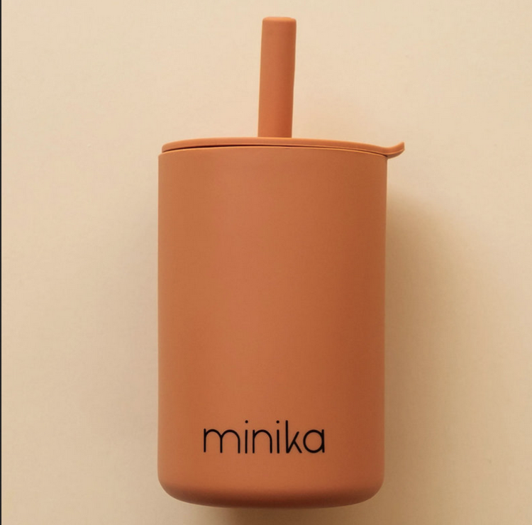 Minika Verre avec paille et couvercle Minika
