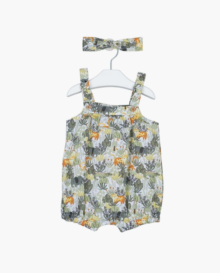 Losan Losan Girls Overall and Headband