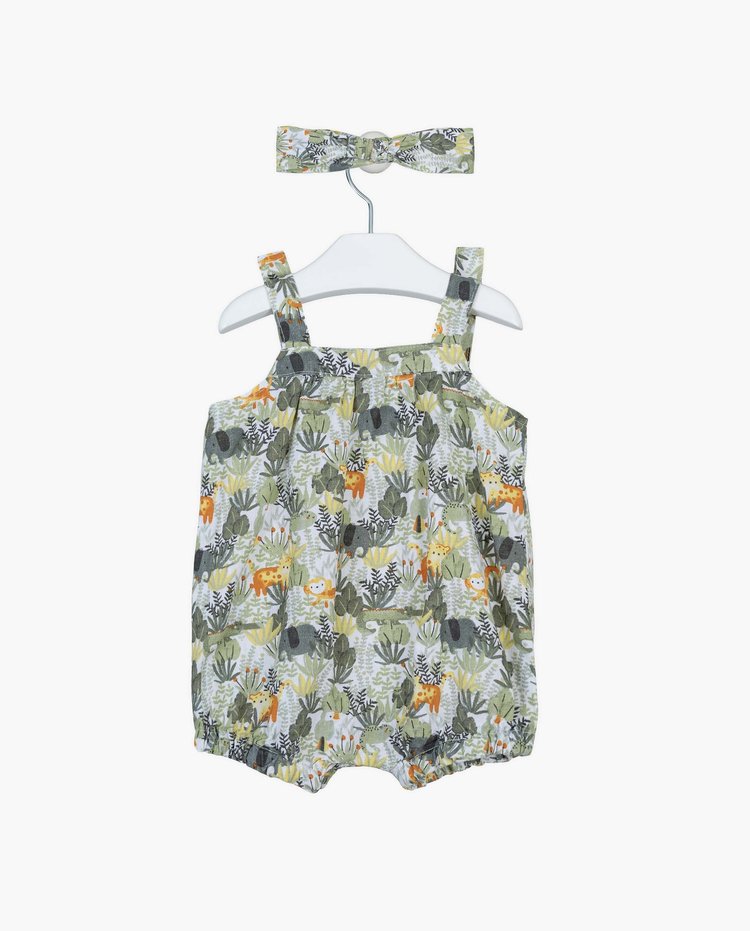 Losan Losan Girls Overall and Headband