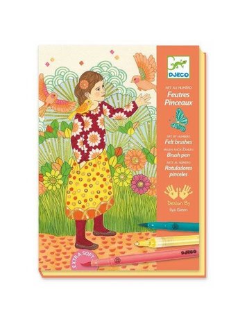 Djeco Djeco Art by Number with Felt Brushes