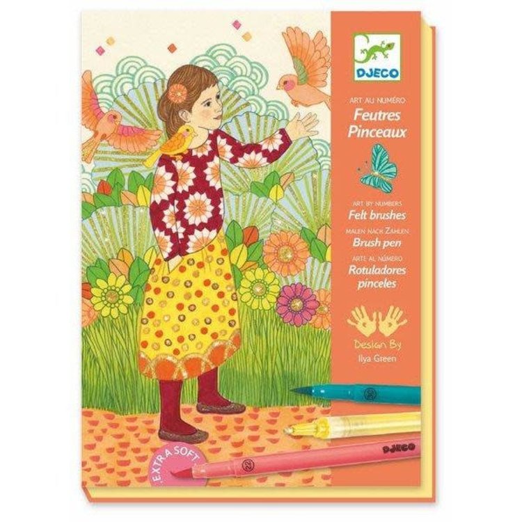 Djeco Djeco Art by Number with Felt Brushes