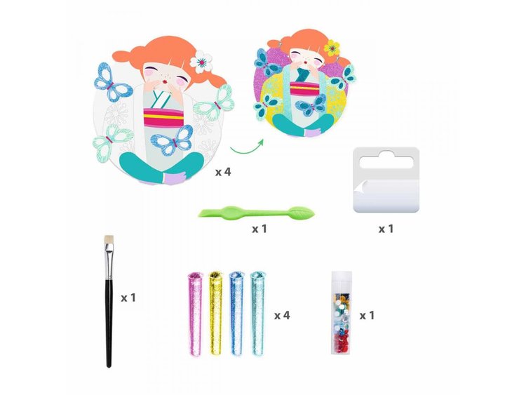 Djeco Djeco Glitter Art Set