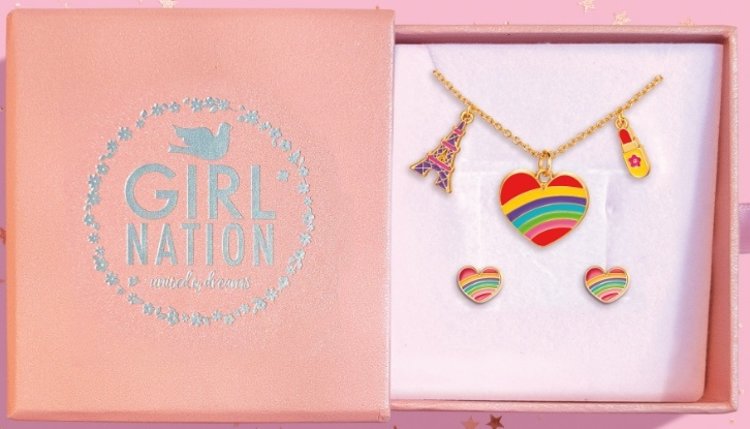 Girl Nation Ensemble Collier & Boucles D'Oreilles Girl Nation