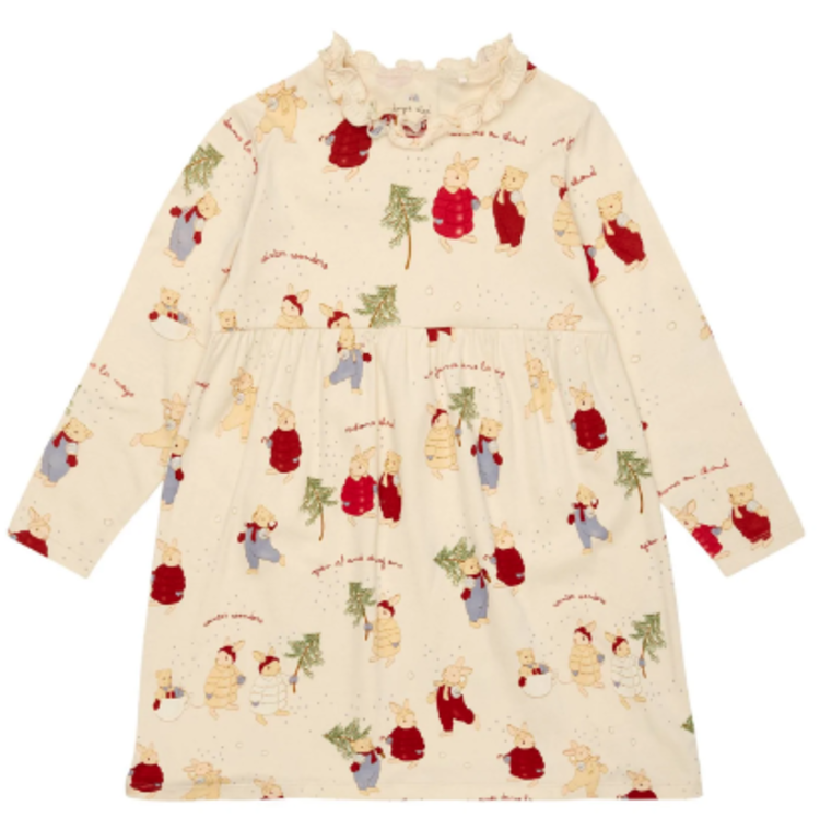 Konges Slojd Konges Slojd Girls Rabbit/Bear Dress