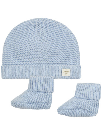 Carrément Beau Carrément Beau Boys Knit Hat and Booties