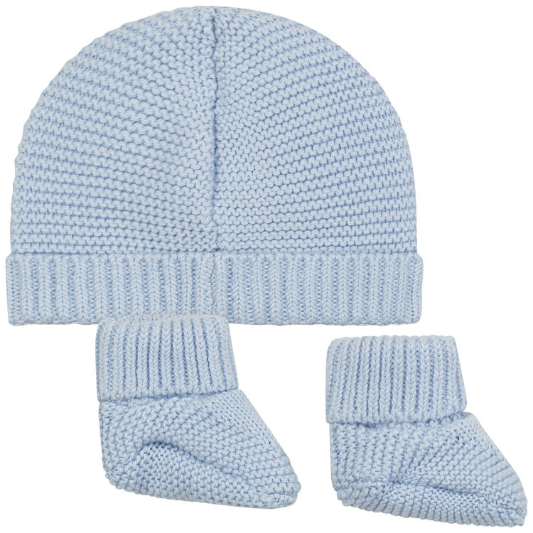 Carrément Beau Carrément Beau Boys Knit Hat and Booties
