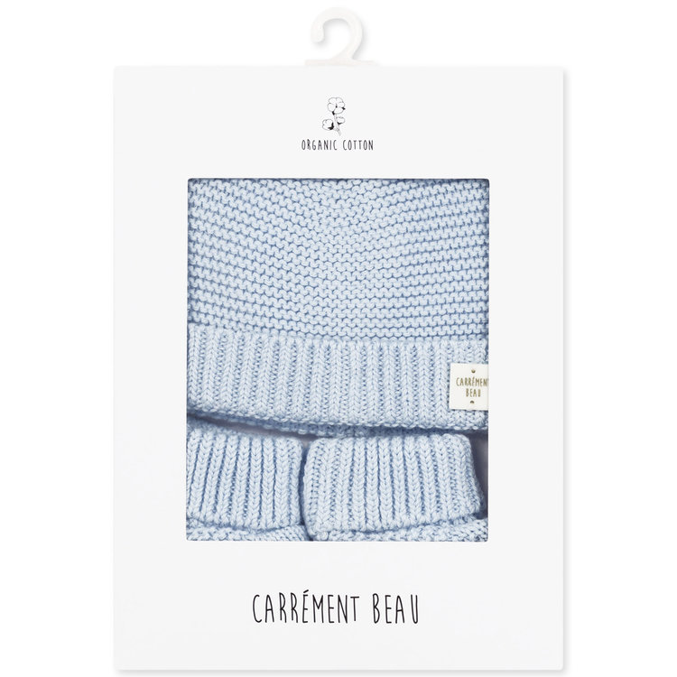 Carrément Beau Carrément Beau Boys Knit Hat and Booties