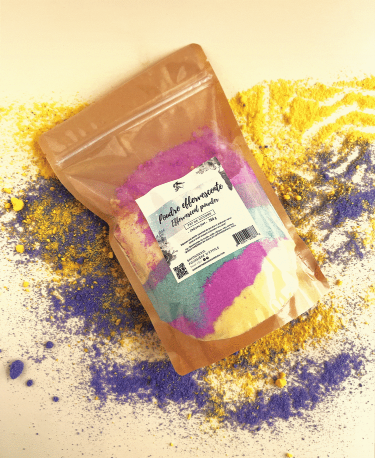 Poussière d'étoile Poussière D'Étoile Pète de Licorne Effervescent Powder