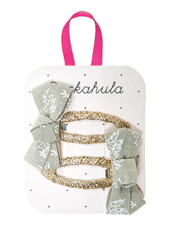 Rockahula 2 Barrettes Sauge Floral Rockahula Fille