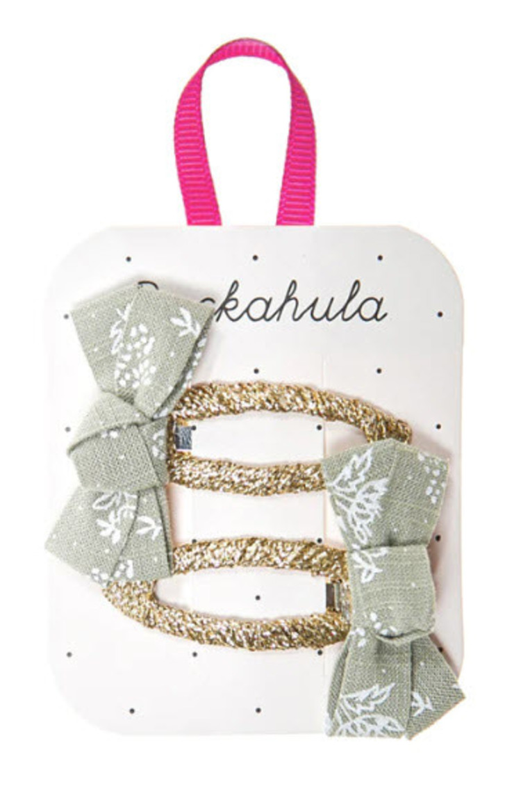 Rockahula 2 Barrettes Sauge Floral Rockahula Fille