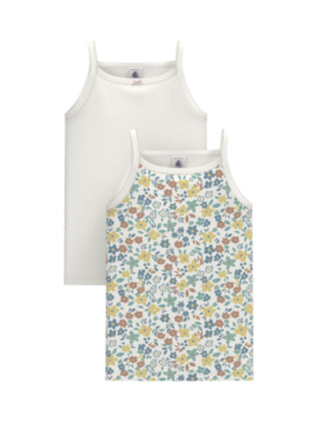 Petit Bateau Lot 2 Camisoles Petit Bateau Fille