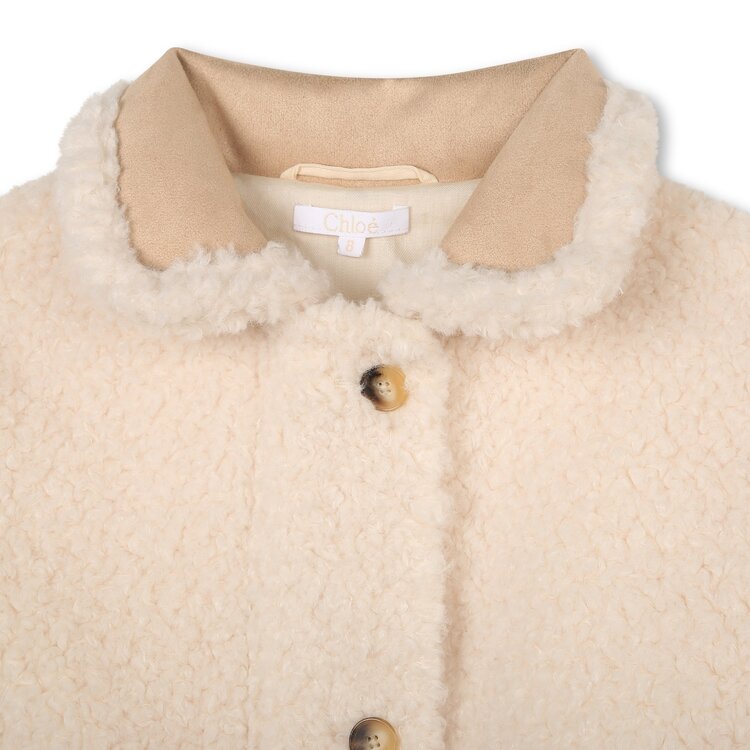 Chloé Chloé Girls Sherpa Coat