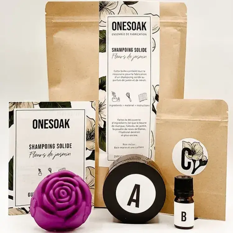 Onesoak Ensemble de Fabrication Shampoing Solide Onesoak
