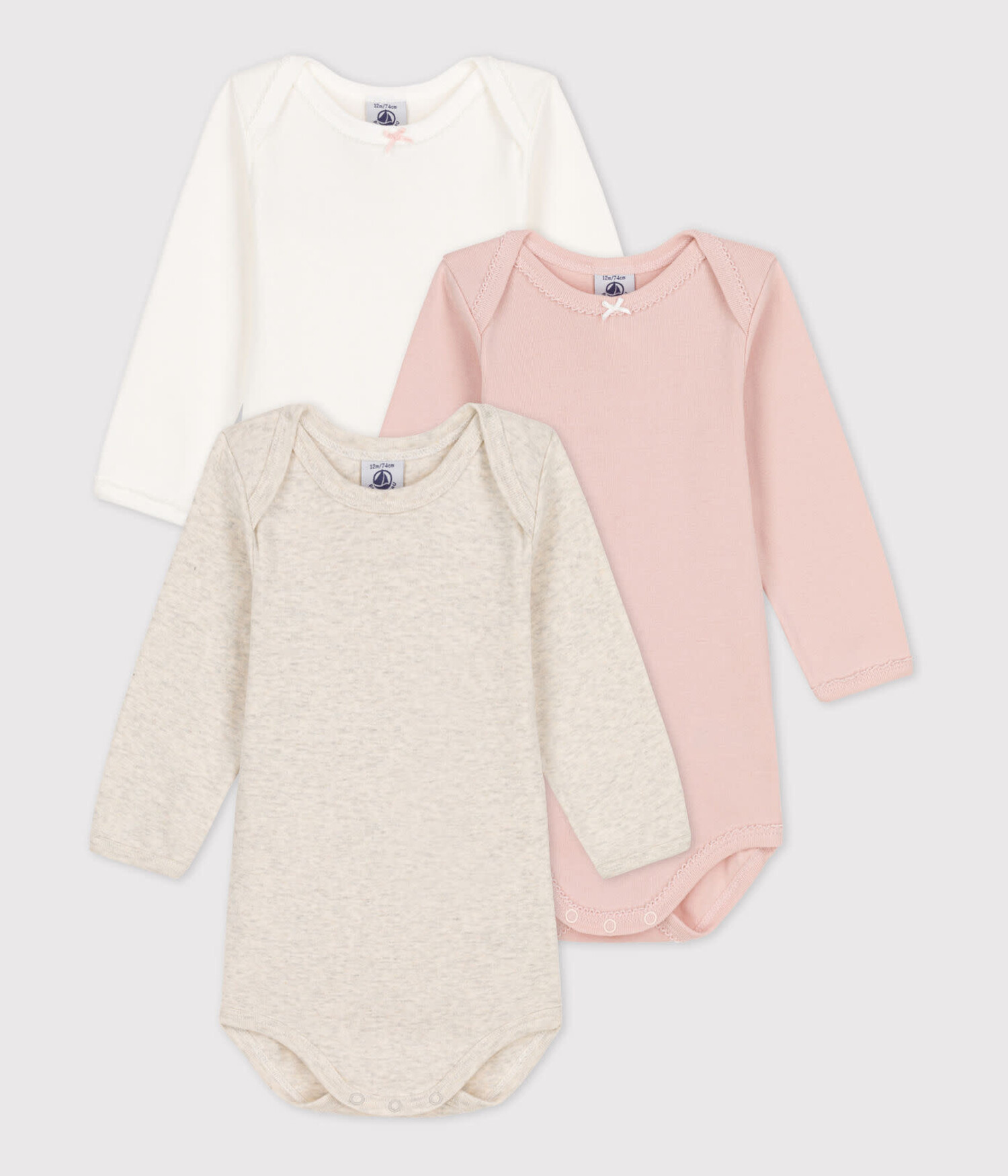 3 Bodies Petit Bateau Fille Boutique L Enfantillon