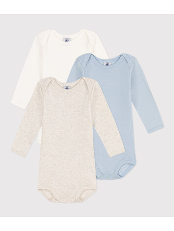 Petit Bateau 3 Bodies Petit Bateau Garçon