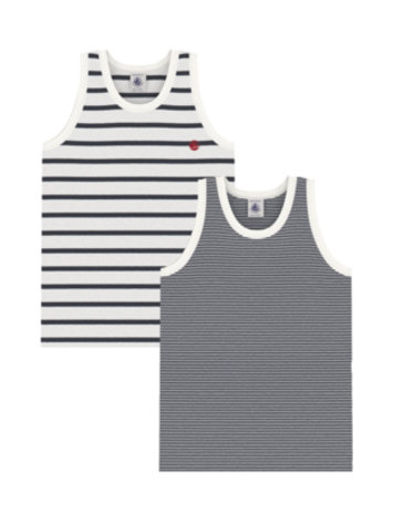Petit Bateau 2 Camisoles Petit Bateau Garçon